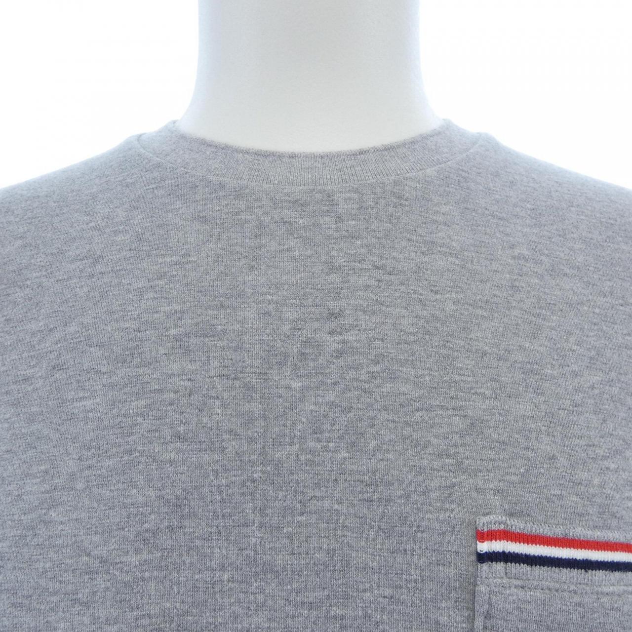 トムブラウン THOM BROWNE コットンミラノリブ オーバーサイズ ポケットTシャツ MJS183A Tシャツ