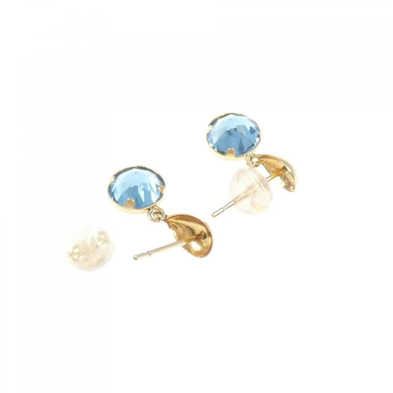 K18YG ブルートパーズ ピアス