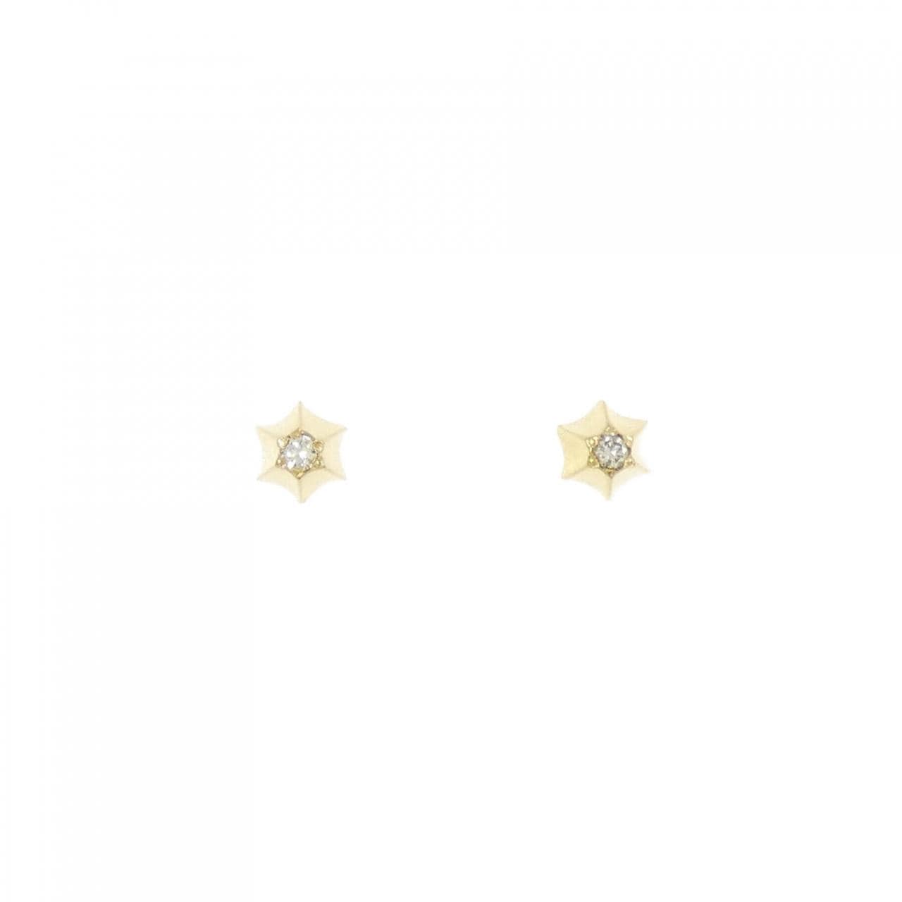 アガット ダイヤモンド ピアス 0.04CT