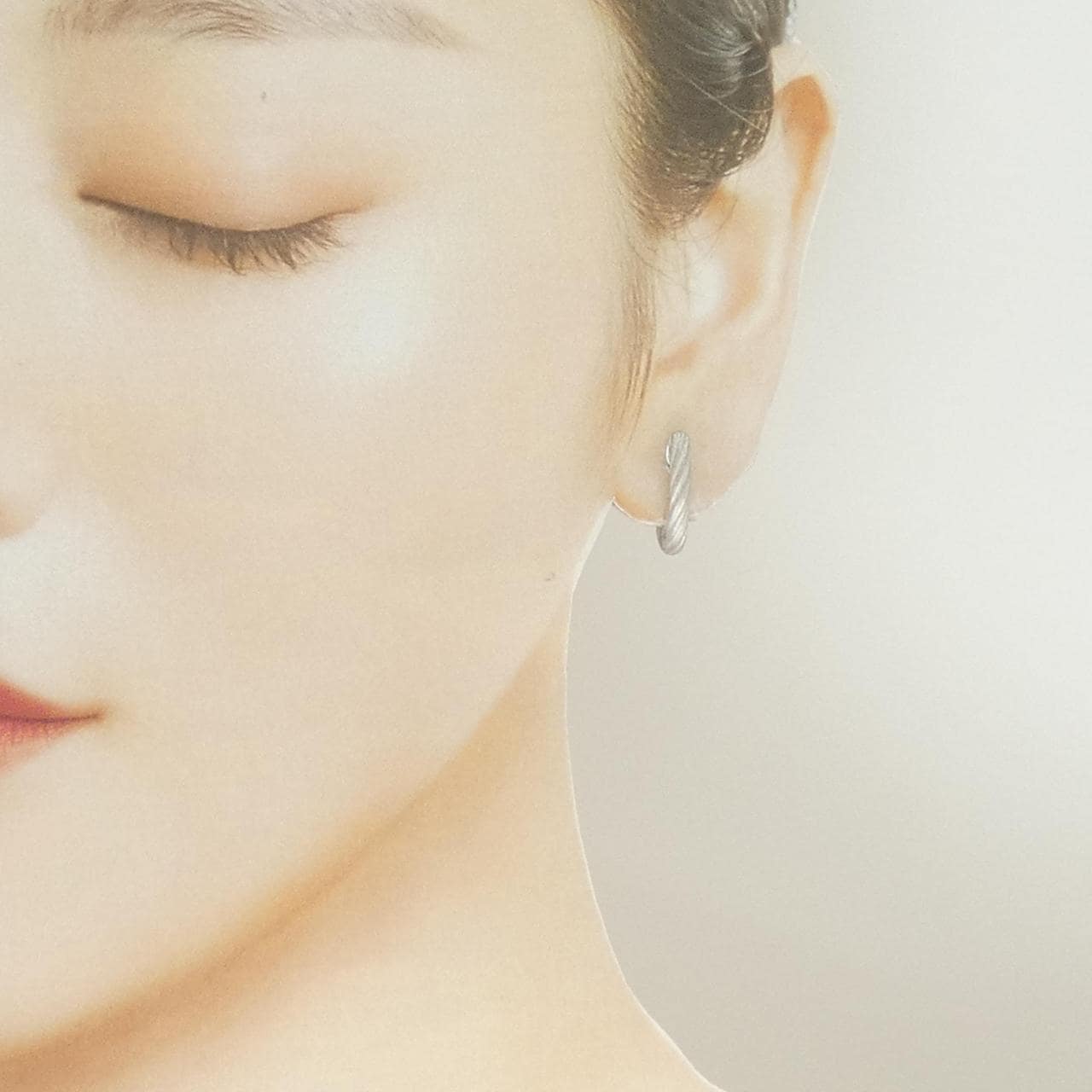 K18WG イヤリング