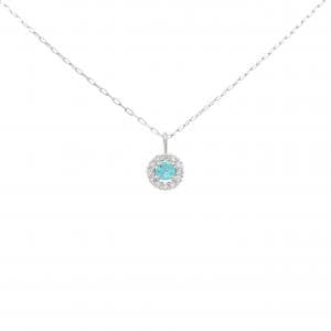PT900 トルマリン ネックレス 0.04CT