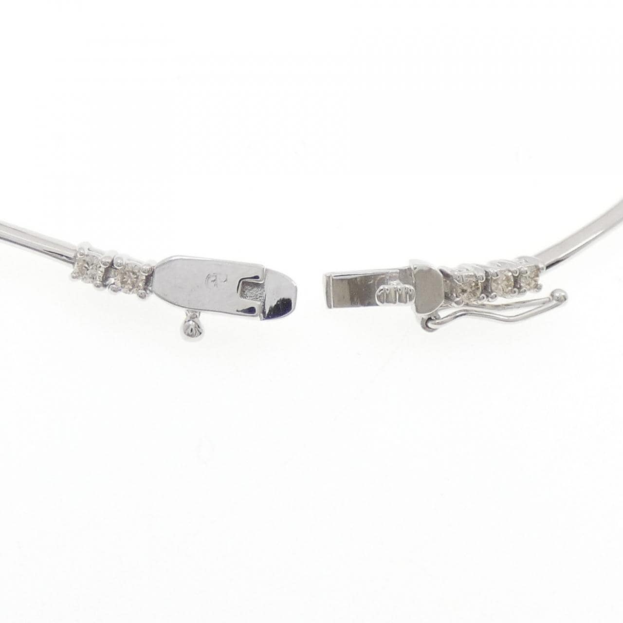 K18WG ダイヤモンド ブレスレット 1.00CT
