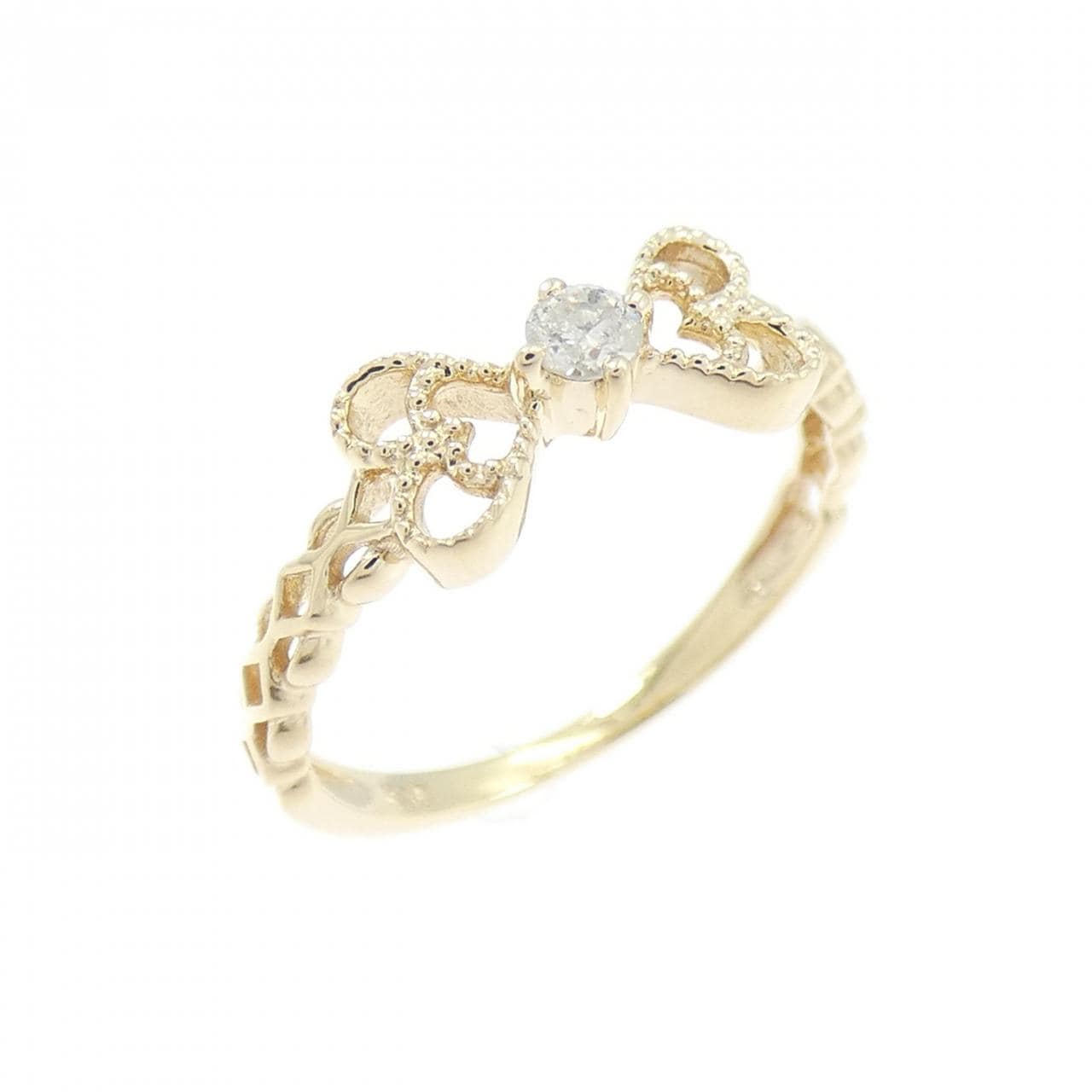 K10YG ダイヤモンド ピンキーリング