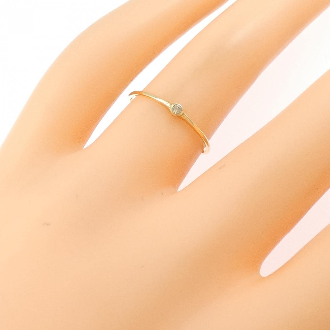 【新品】K18YG ダイヤモンド リング 0.02CT