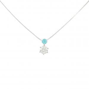 PT900/PT850 パライバトルマリン ネックレス 0.12CT