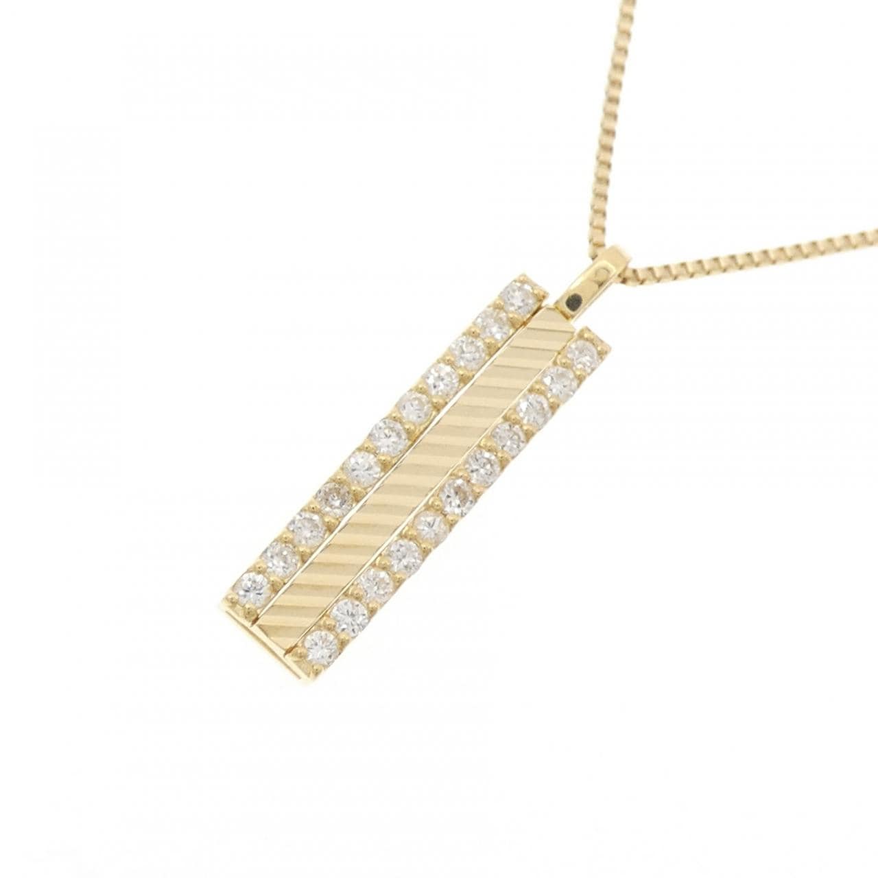 K18YG ダイヤモンド ネックレス 0.21CT