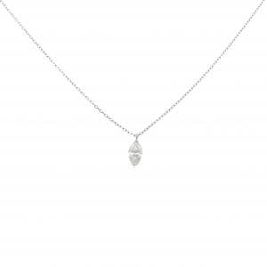 PT900/PT850 ダイヤモンド ネックレス 0.409CT D IF マーキスカット