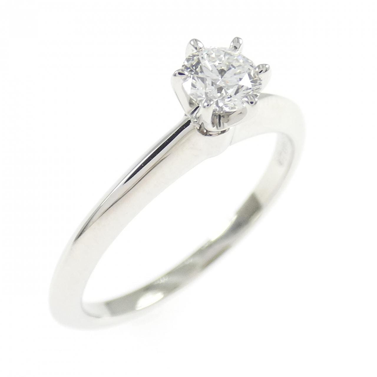 ティファニー クラシックソリティア リング 0.28CT F VVS2 3EXT