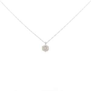 PT999/PT850 ソリティア ダイヤモンド ネックレス 1.00CT