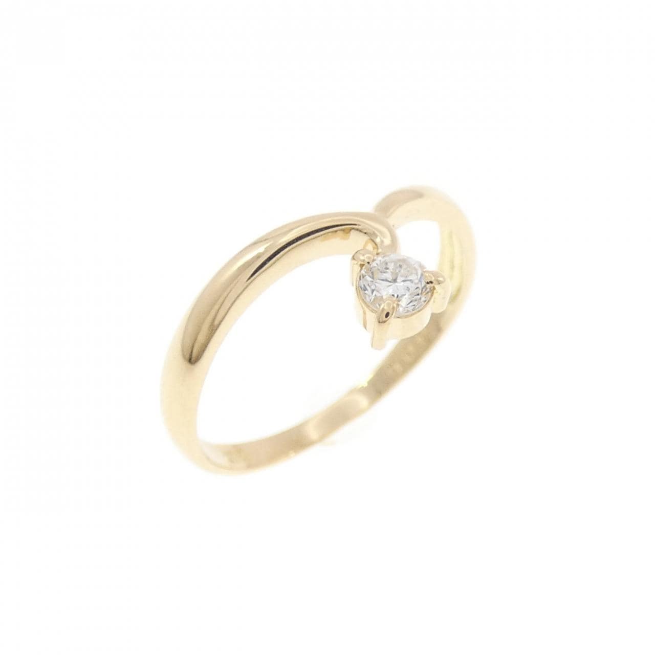 K18YG ダイヤモンド ピンキーリング 0.09CT