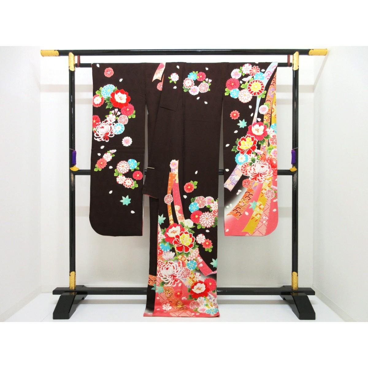 振袖　友禅加工ボカシ染