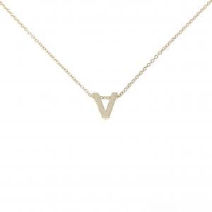 K18YG イニシャルV ネックレス