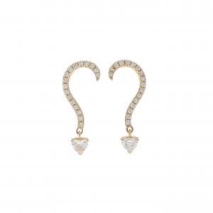 【新品】K18YG ダイヤモンド ピアス 0.45CT