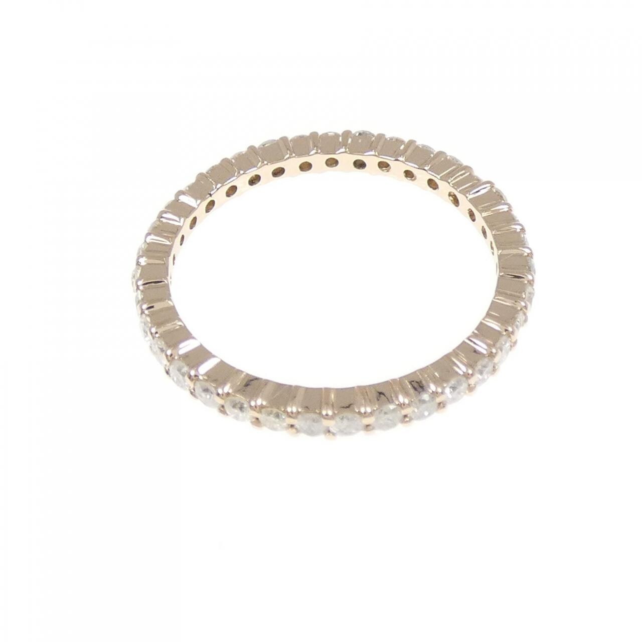 K18PG フルエタニティ ダイヤモンド リング 0.50CT