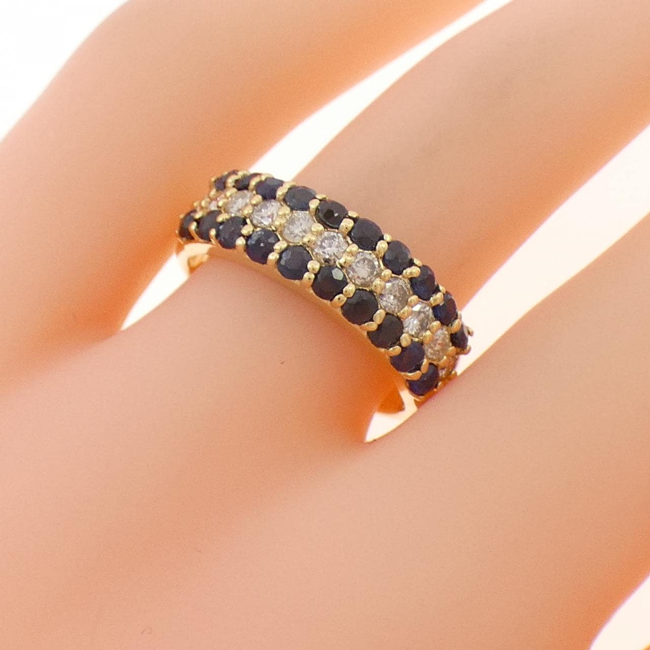 K18YG サファイヤ リング 0.98CT