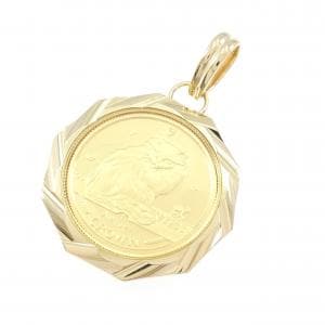 K18YG(枠) コイン ペンダント