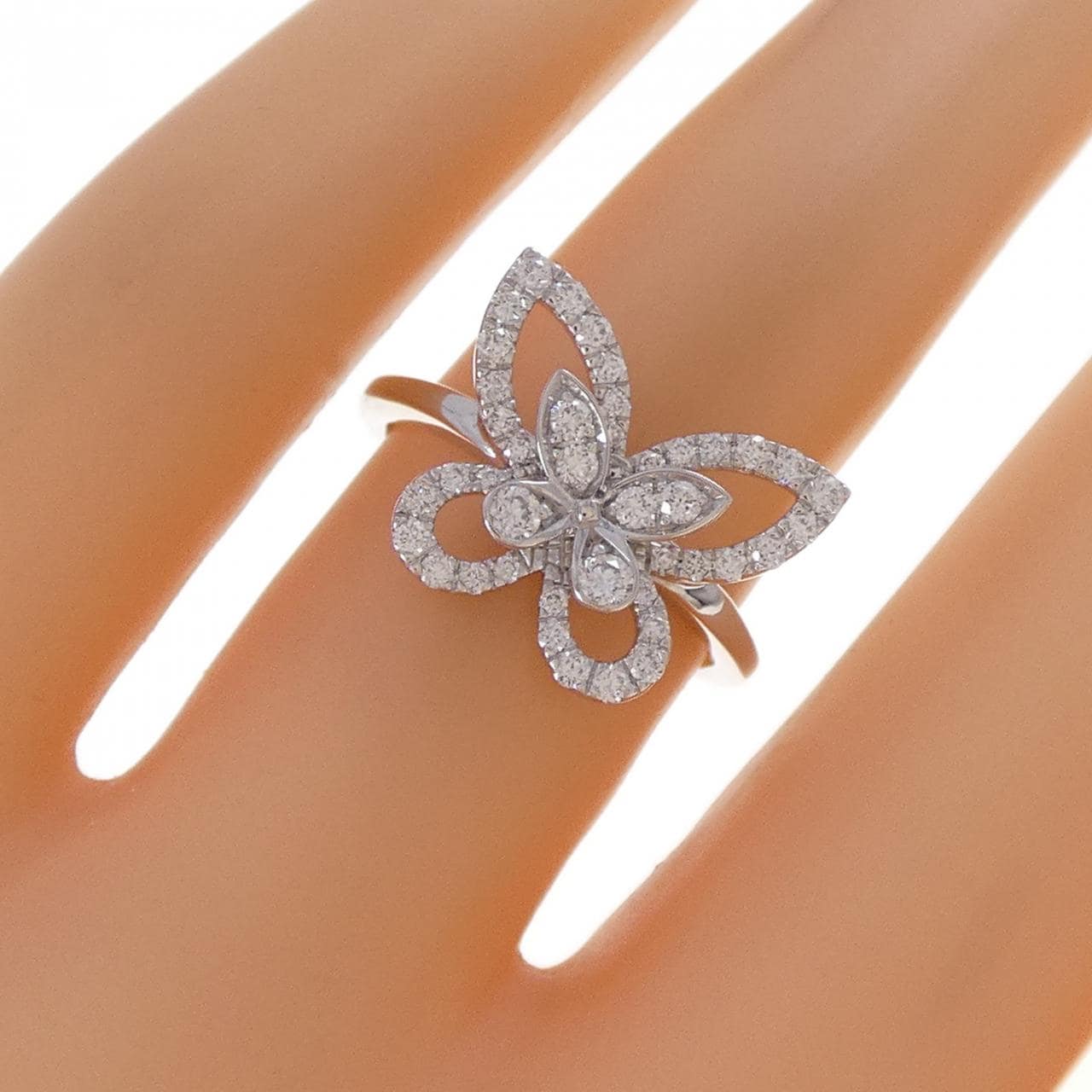 グラフ バタフライ シルエット ミニ リング