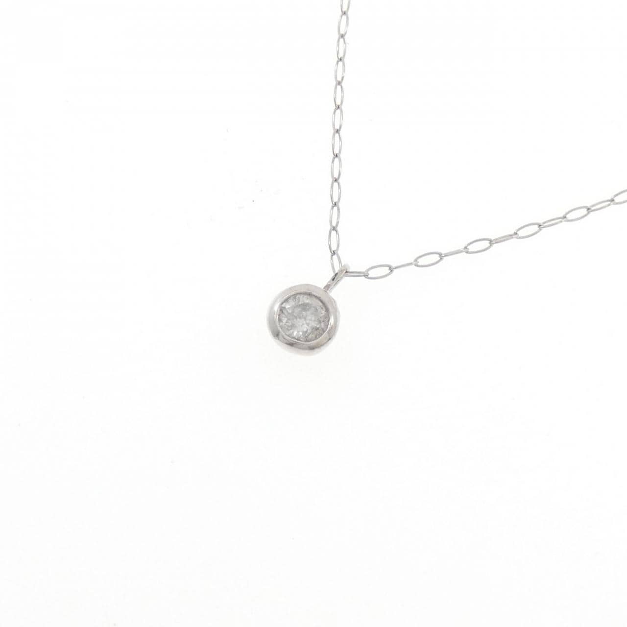 PT900 ダイヤモンド ネックレス 0.08CT