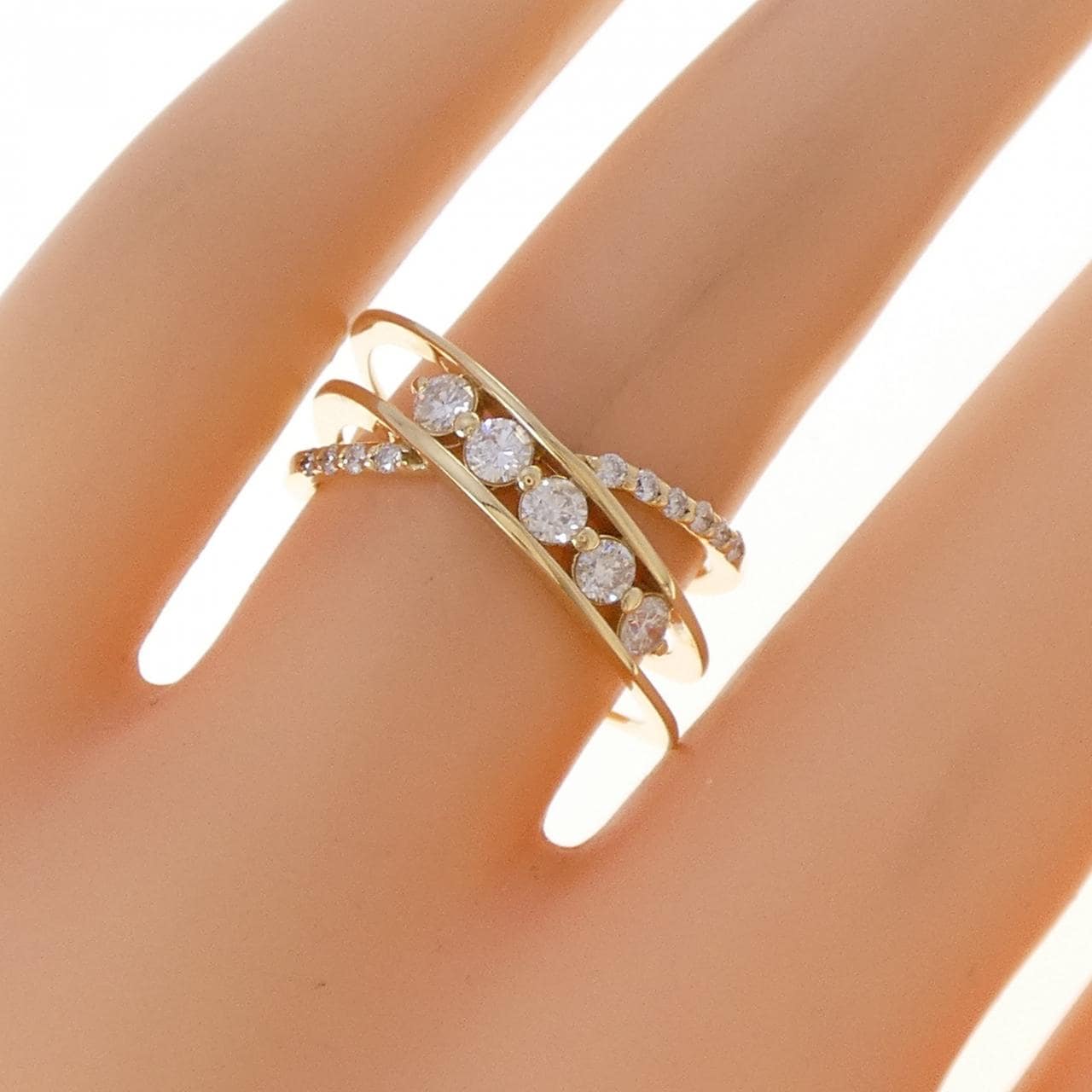 K18YG ダイヤモンド リング 0.40CT