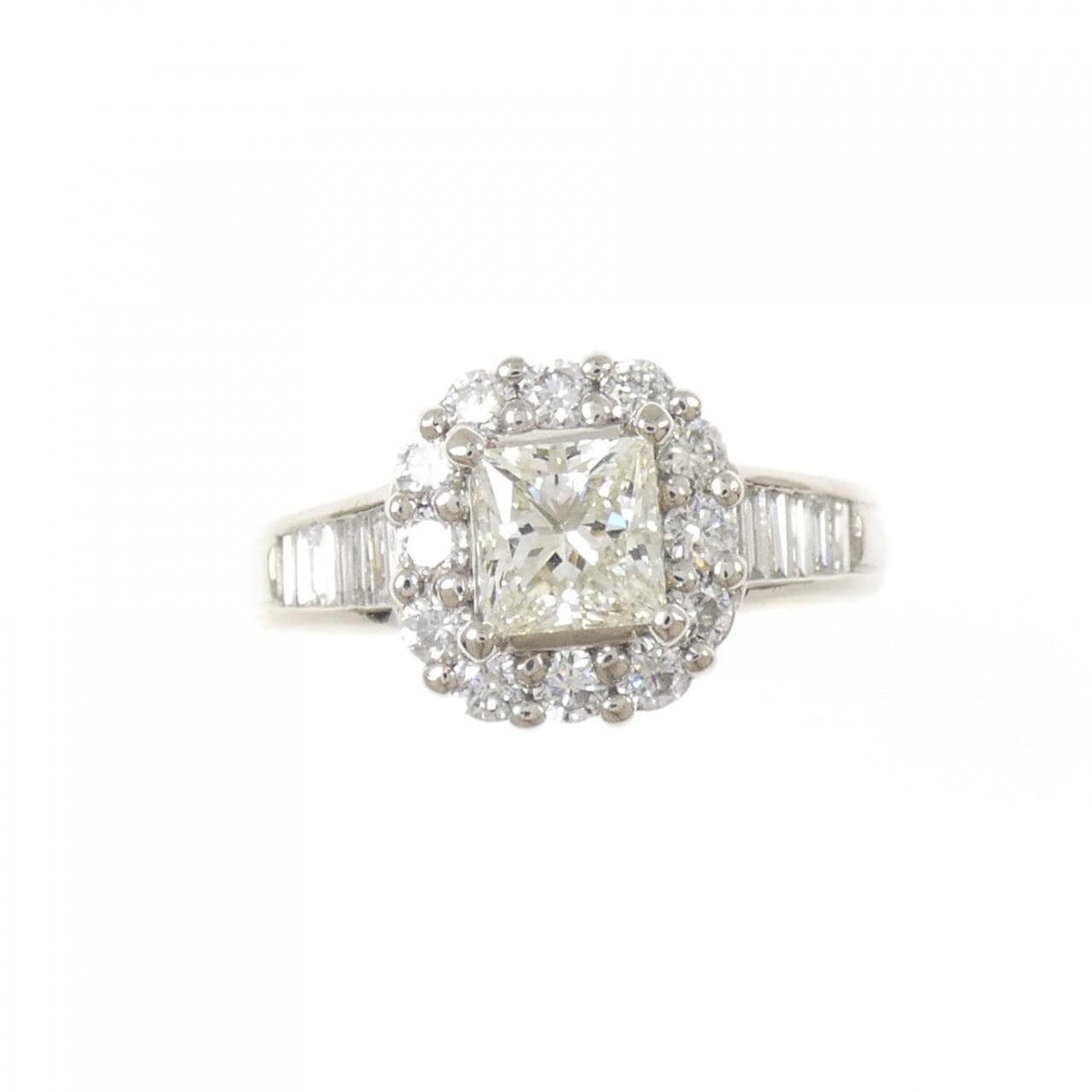 PT900 ダイヤモンド リング 1.023CT L SI1 ファンシーカット