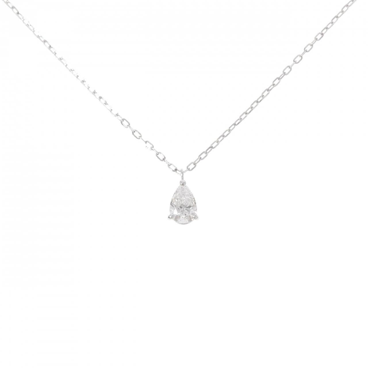 PT900/PT850 TypeⅡa ダイヤモンド ネックレス 0.506CT D IF ペアシェイプ
