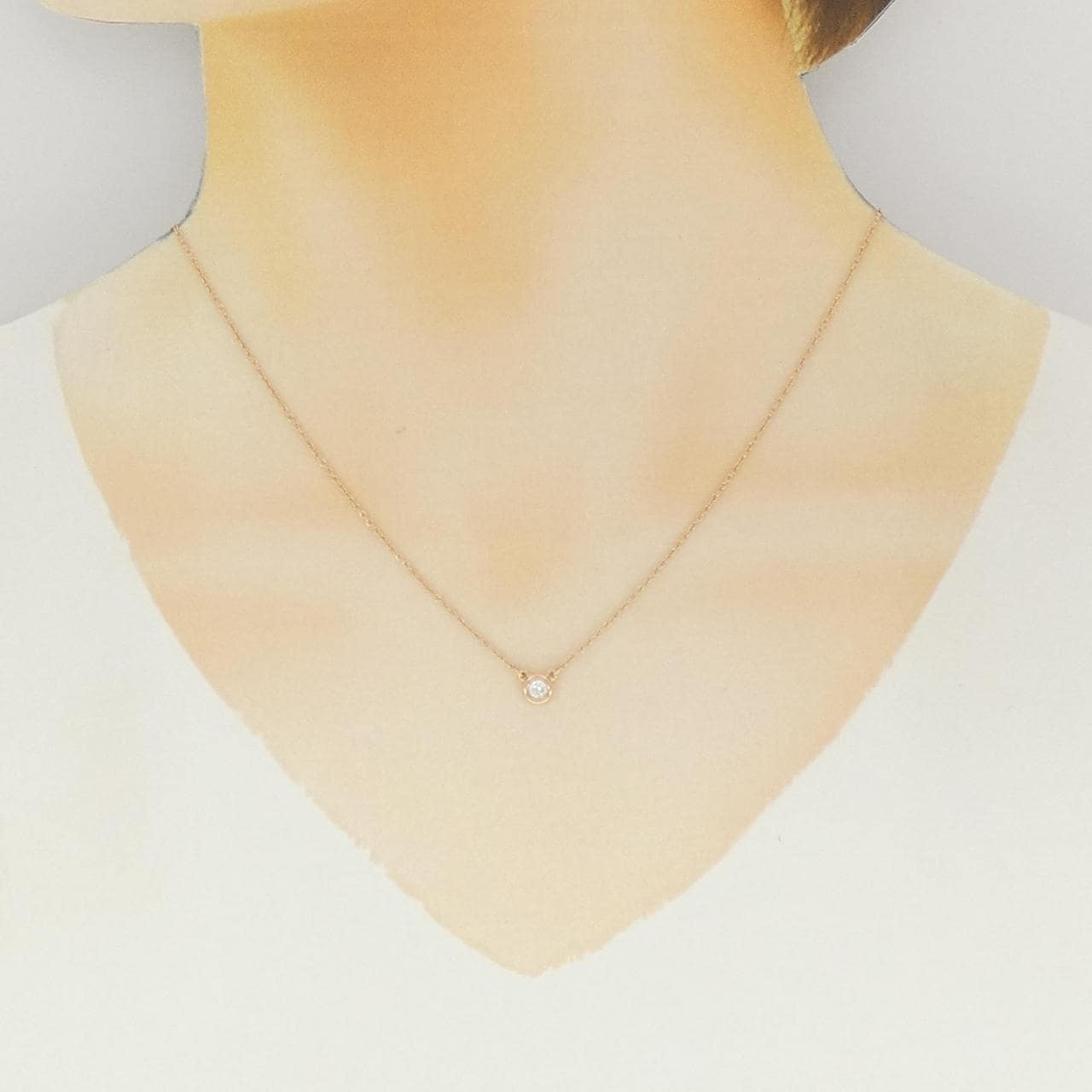 ティファニー バイザヤード ネックレス 0.10CT