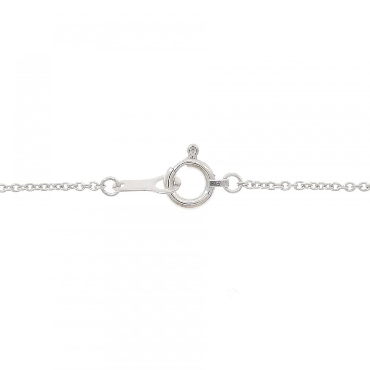 K18WG ハート ダイヤモンド ネックレス 0.34CT