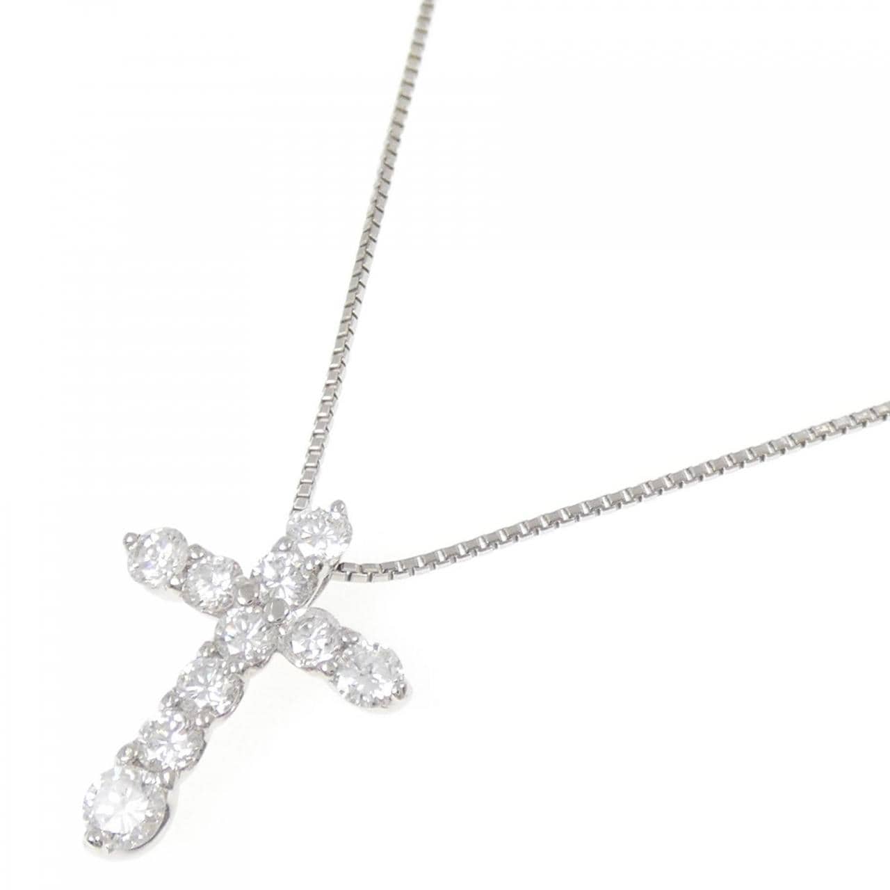 PT900/PT850 クロス ダイヤモンド ネックレス 1.53CT