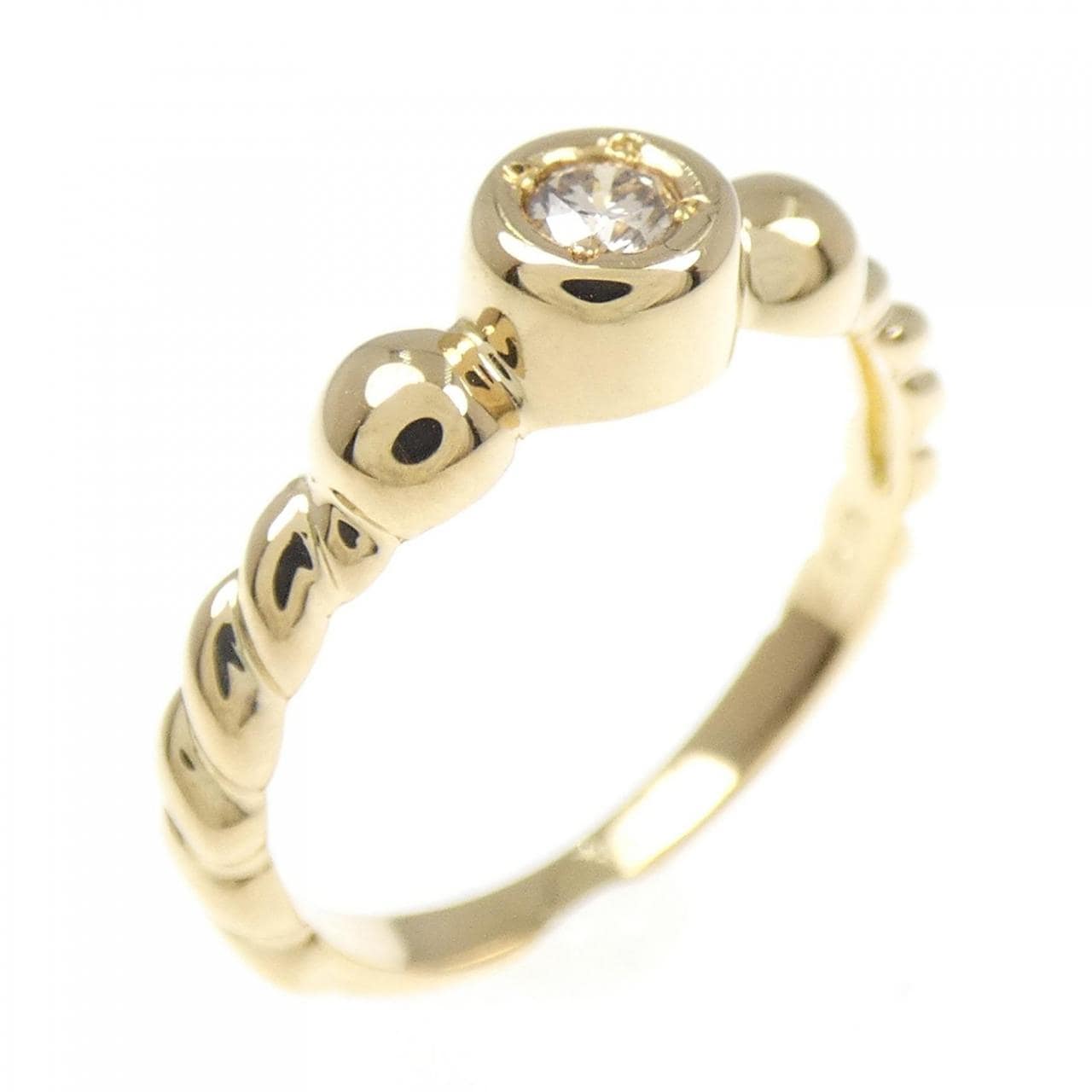 K18YG ダイヤモンド リング 0.07CT