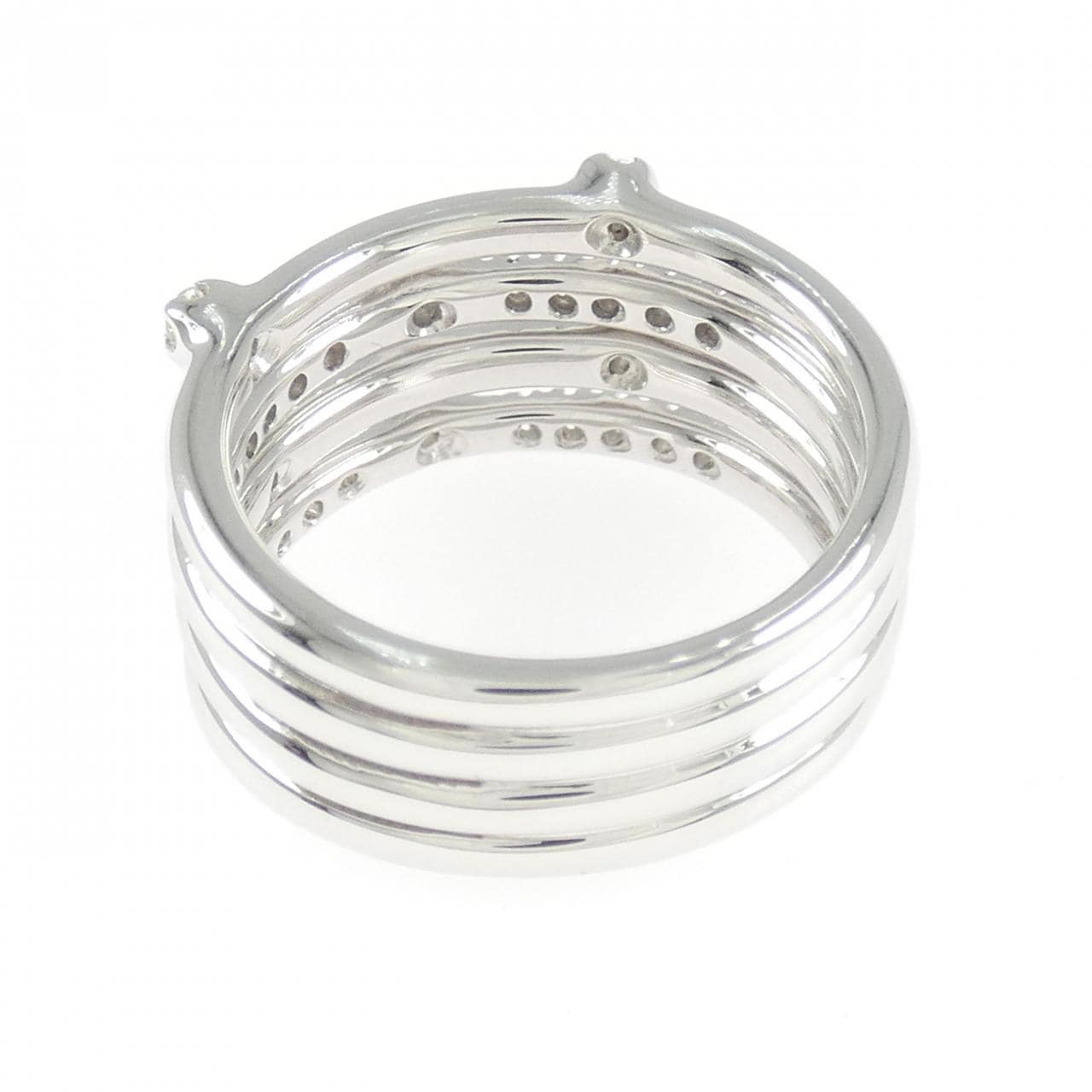 K18WG ダイヤモンド リング