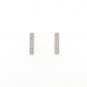 K18YG/PT900 ダイヤモンド ピアス 0.14CT