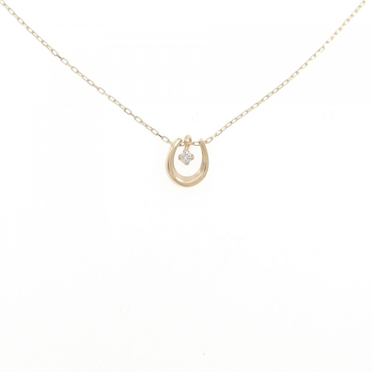 K10YG ダイヤモンド ネックレス 0.01CT