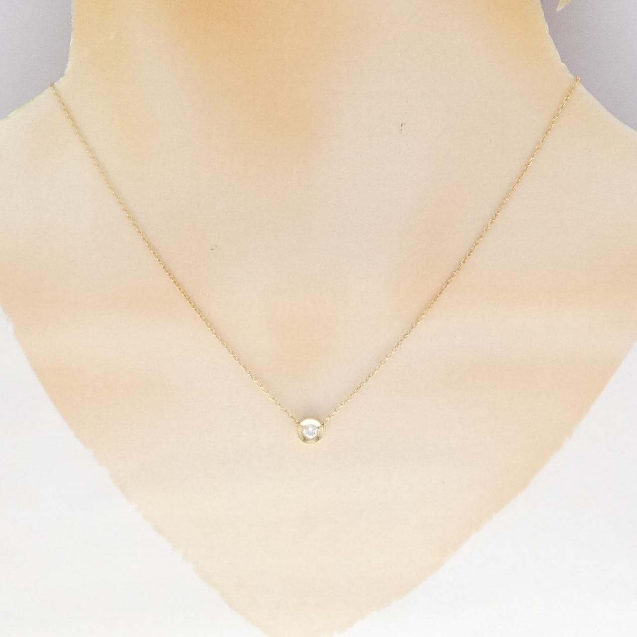 K18YG ダイヤモンド ネックレス 0.11CT