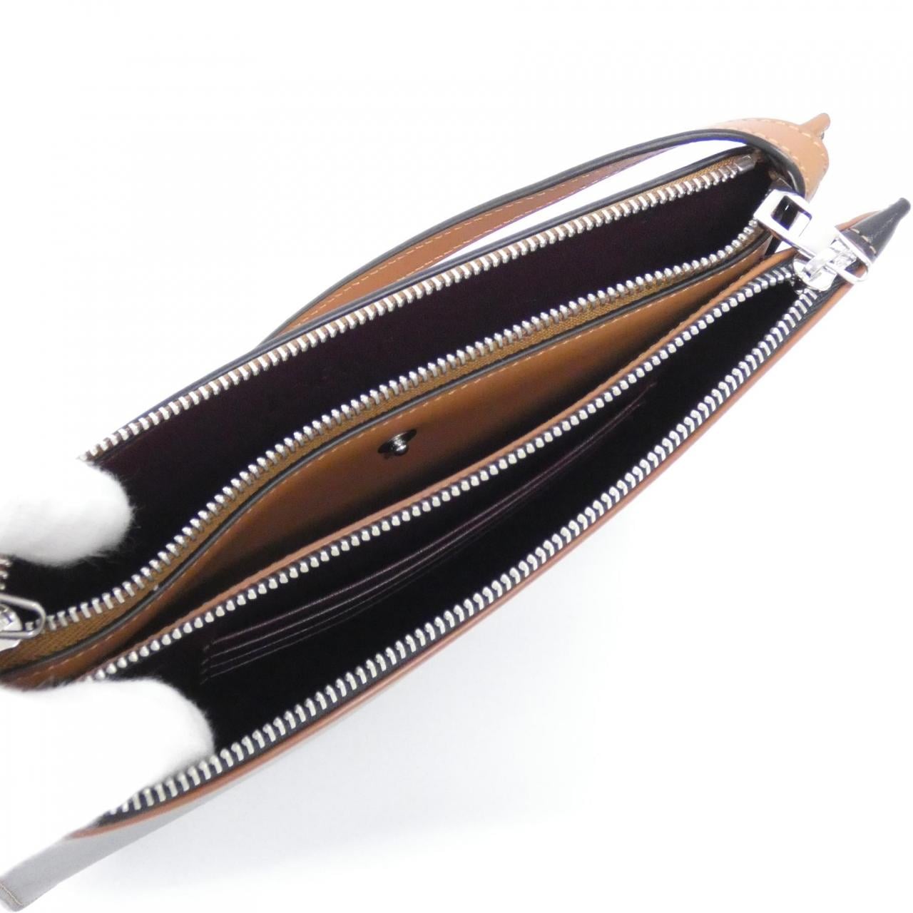 ロエベ ゲート ダブル ジップ ポーチ 113 54BZ43 ショルダーバッグ