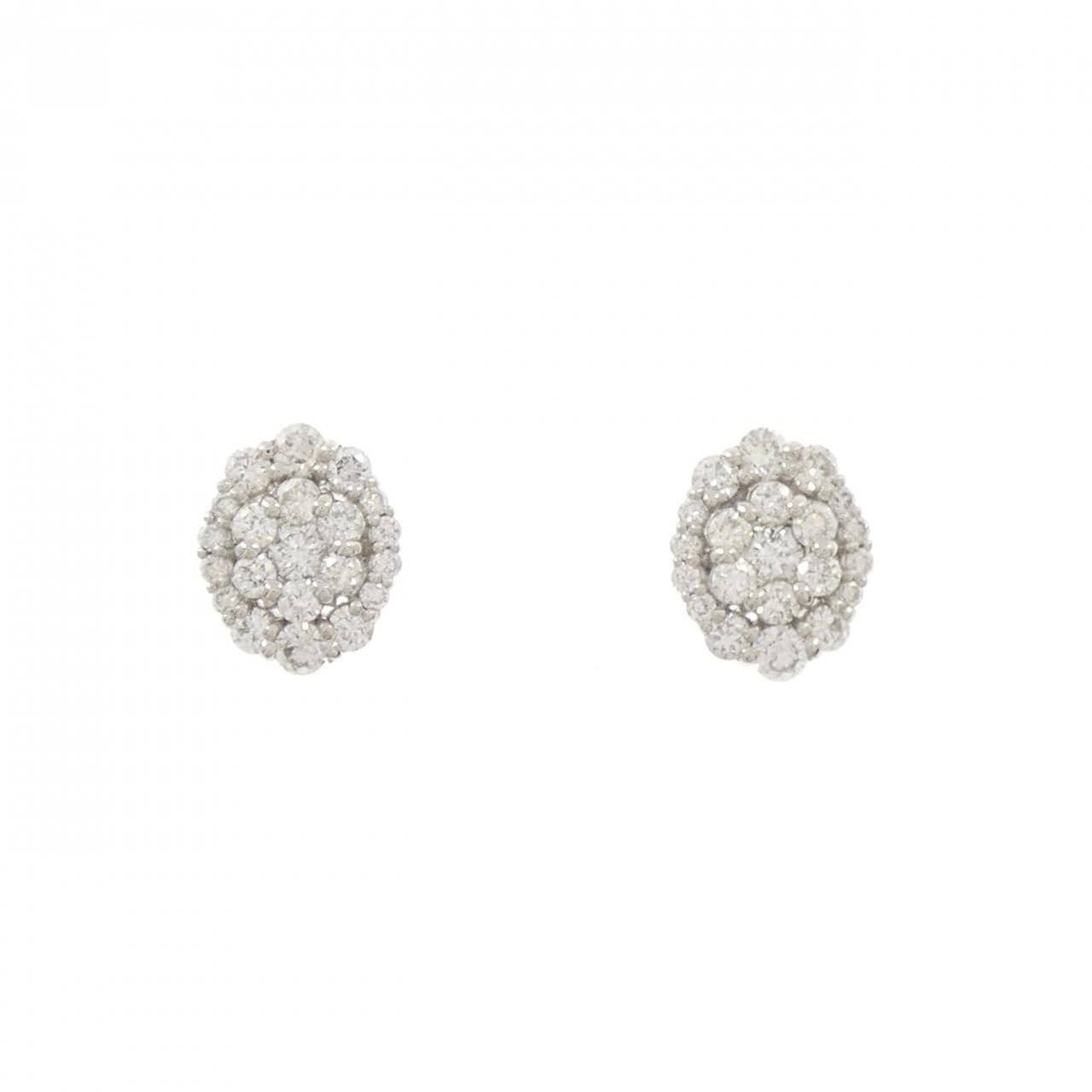 PT900 ダイヤモンド ピアス 0.70CT