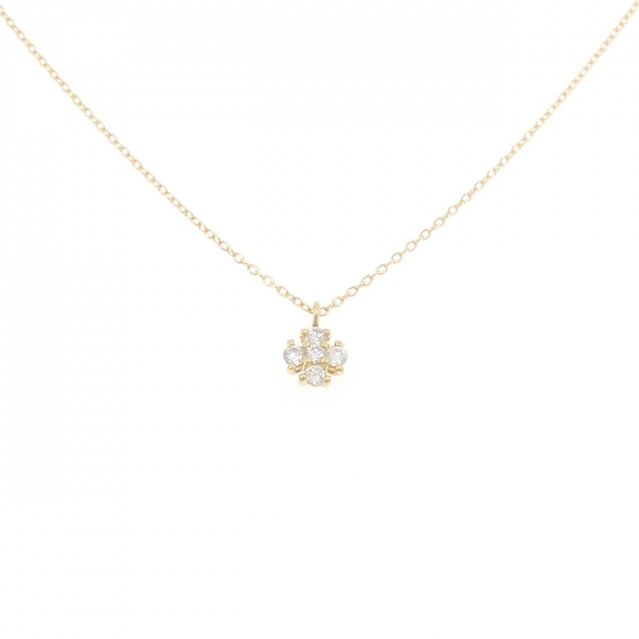 K18YG ダイヤモンド ネックレス 0.10CT