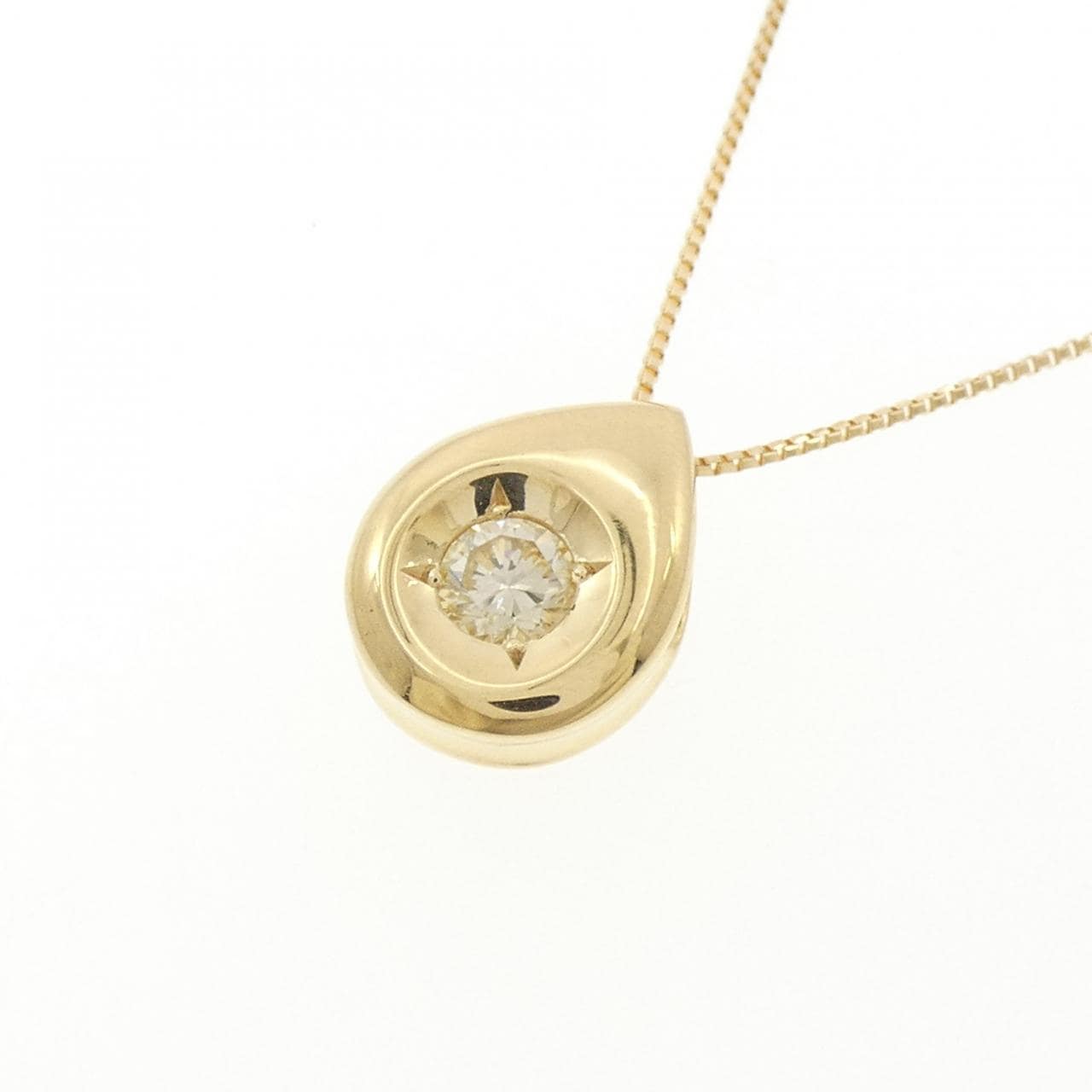 K18YG ダイヤモンド ネックレス 0.21CT
