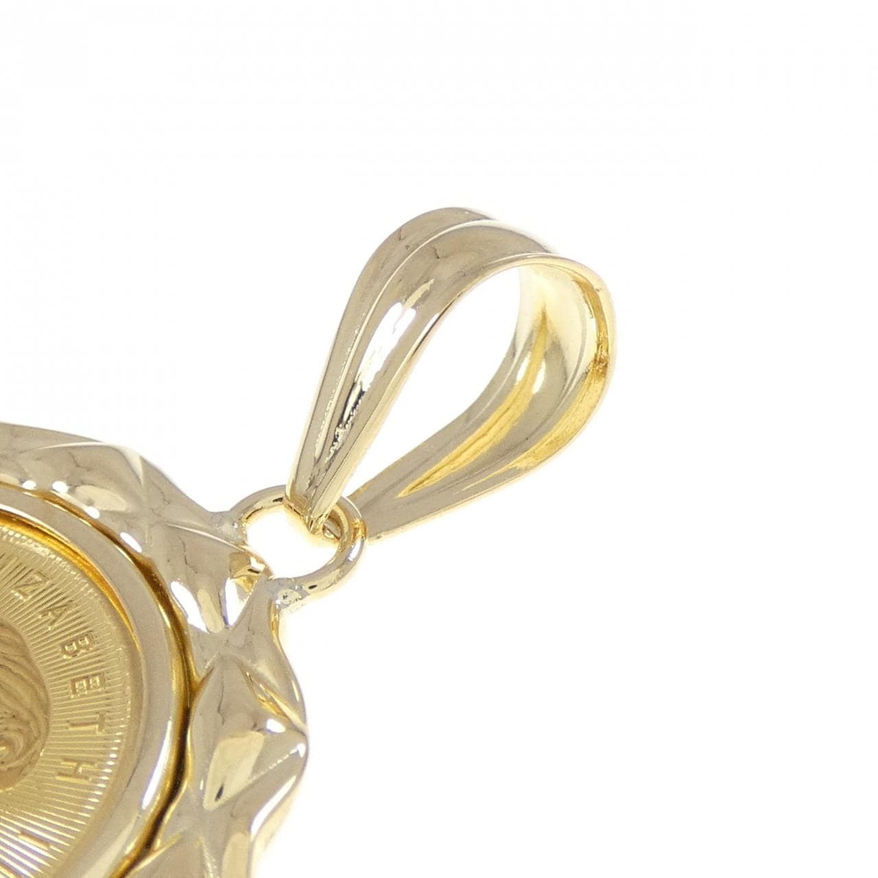 K18YG(枠) コイン ペンダント