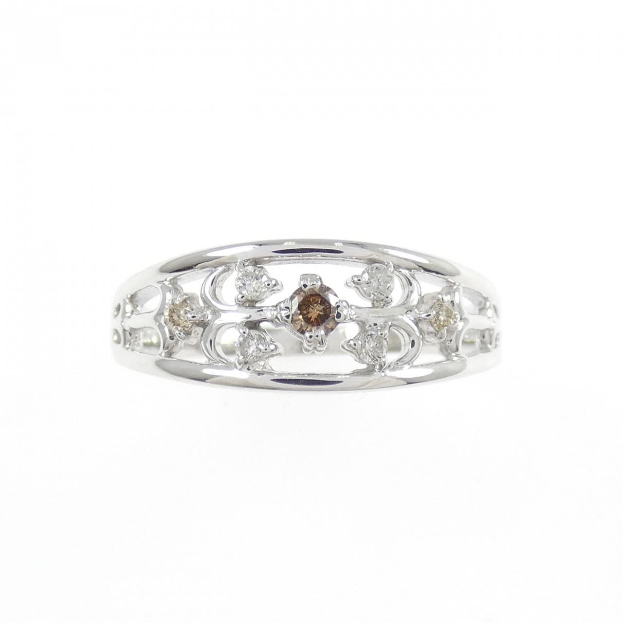 K14WG ダイヤモンド リング 0.15CT