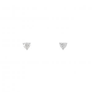 PT900 ハート ダイヤモンド ピアス 0.247CT