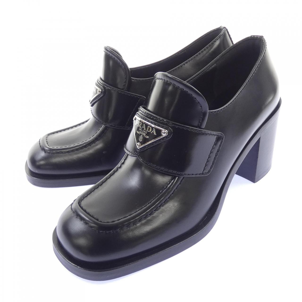 プラダ PRADA トライアングルロゴ ハイヒールローファー 1D246M シューズ