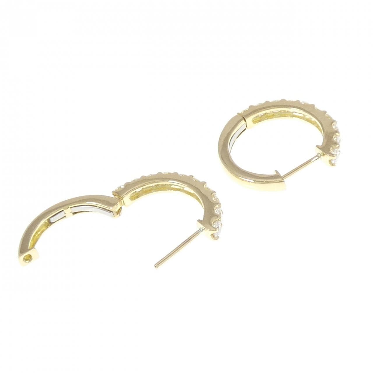 [BRAND NEW] K18YG Diamond earrings 1.004CT
