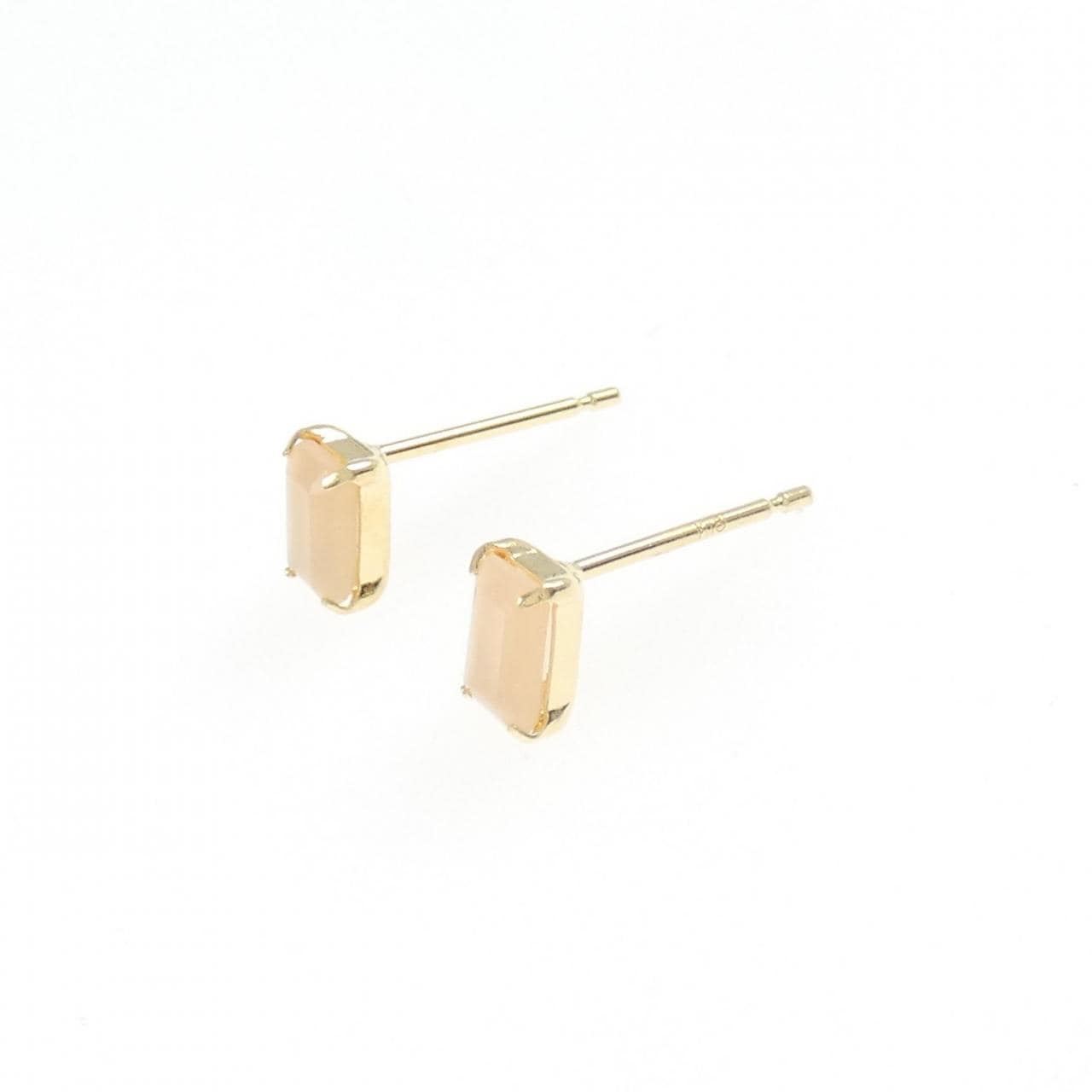 【新品】K18YG ムーンストーン ピアス