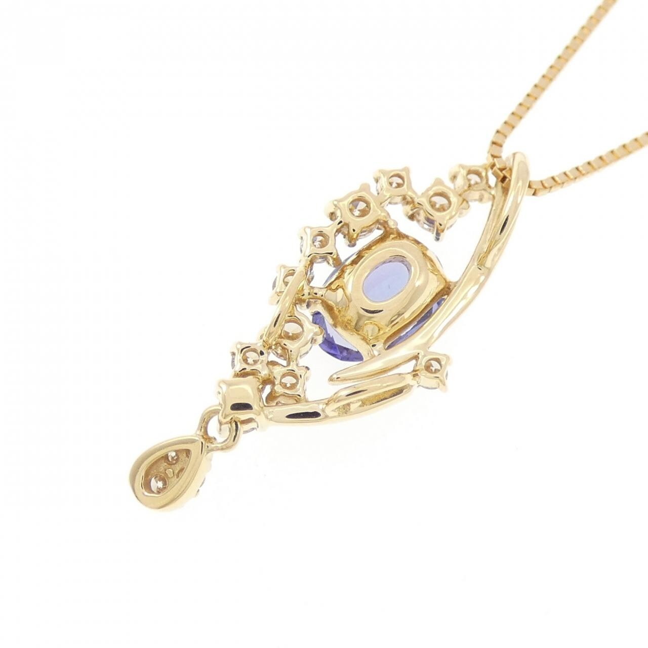 K18YG タンザナイト ネックレス 0.63CT