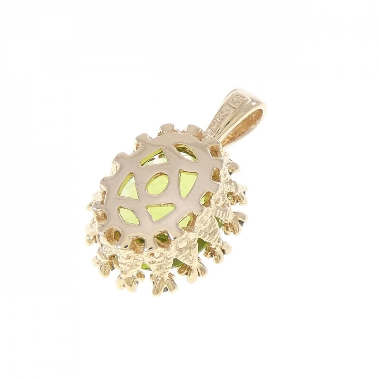 14KYG ペリドット ペンダント