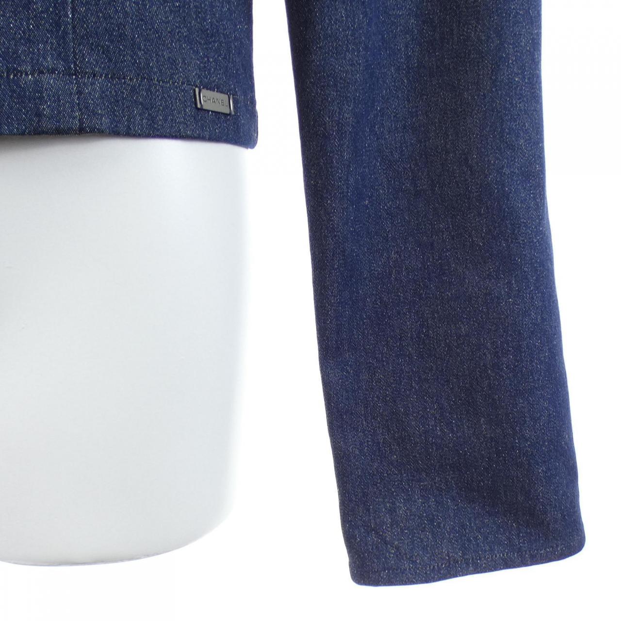 【ヴィンテージ】シャネル CHANEL IDENTFICATION P14592V08345 00C デニムジャケット
