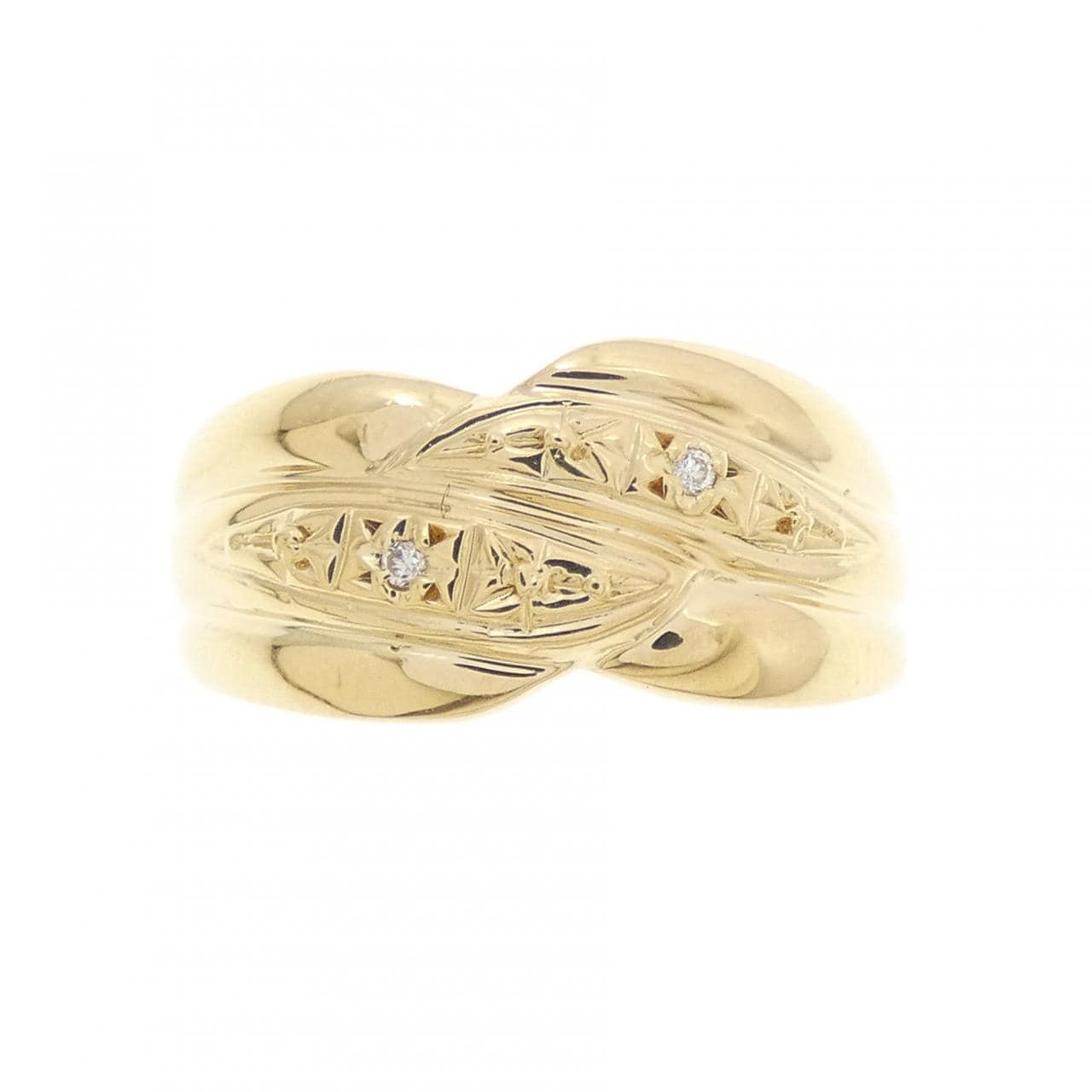 K18YG ダイヤモンド リング 0.01CT