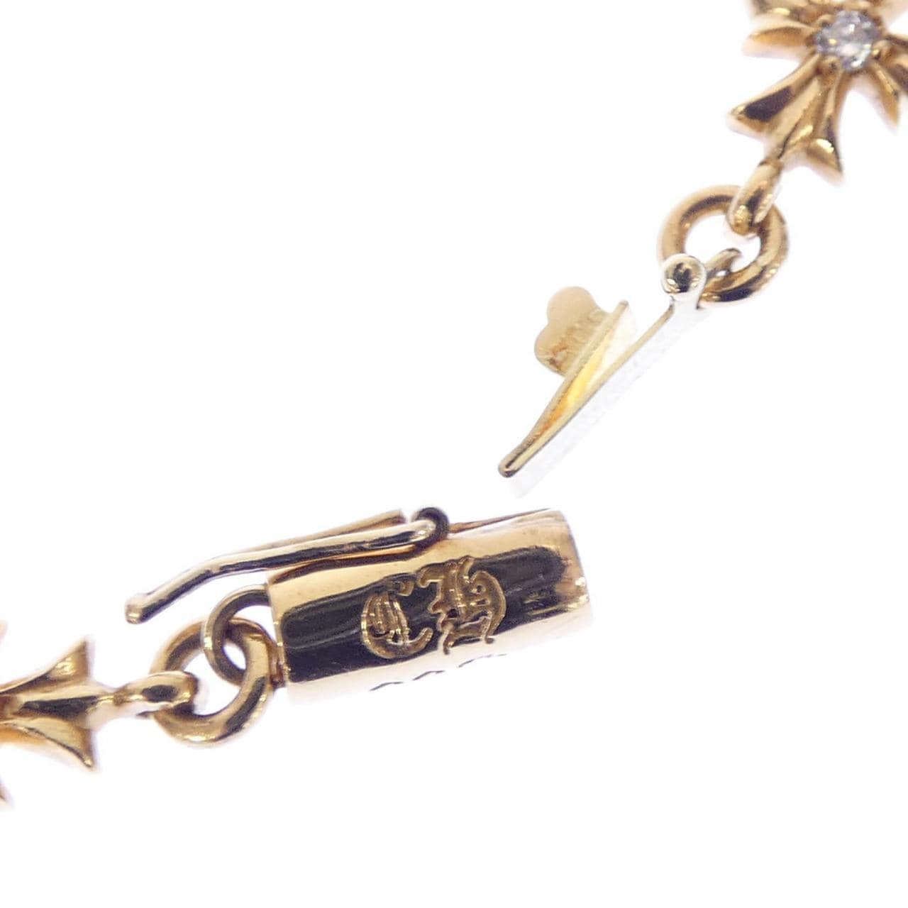 クロムハーツ CHROME HEARTS TINY E CH PLS L10 DMND SNGL 200033467GLDL10015 BRACELET
