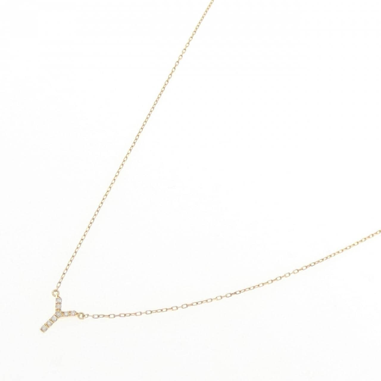 アーカー イニシャル ネックレス 0.03CT