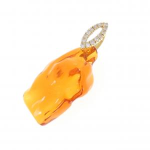 K18YG オパール ペンダント 10.67CT